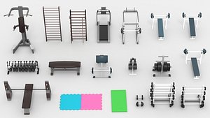 Gym Equipment STL Pack 3D Printable Fitness Gear