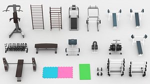 Gym Equipment STL Pack 3D Printable Fitness Gear