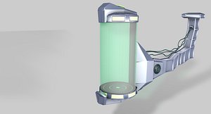 science fiction liquid container 3D model