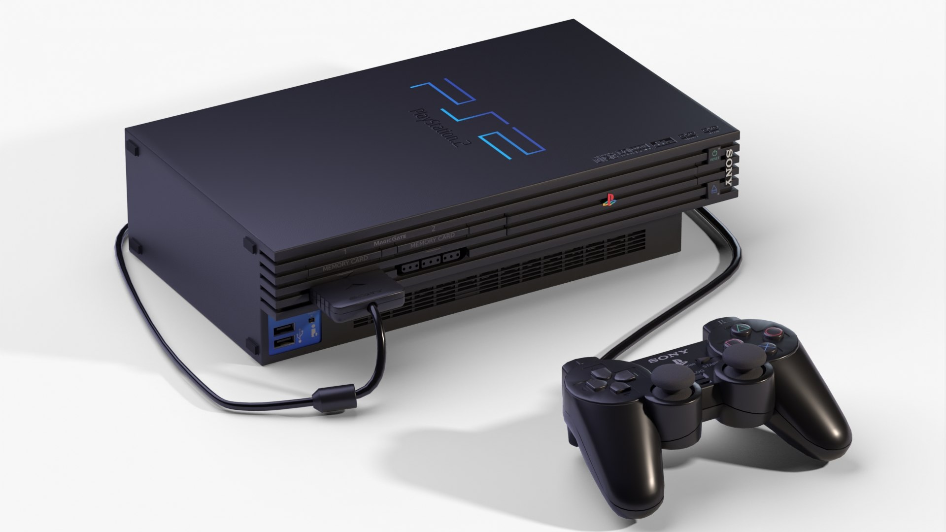 3D Sony PlayStation 2 FAT Model - TurboSquid 2019884