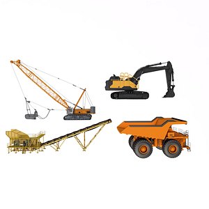 Mining Machinery Equipment Pack model