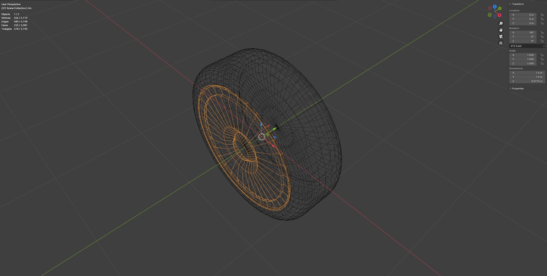D4 Wheelrim 3D Model - TurboSquid 2269912
