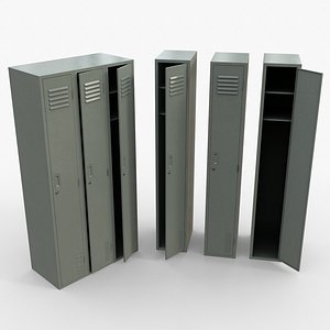 PBR School Gym Locker 03 - Pale Green