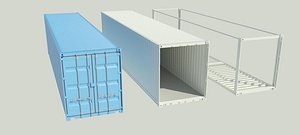 40ft shipping container 3D model