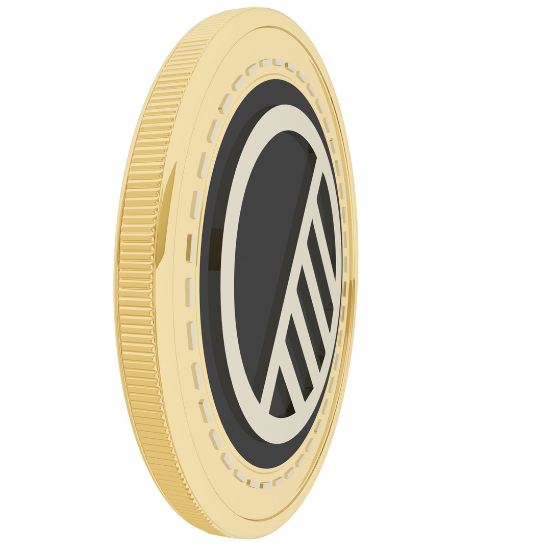 Agora Cryptocurrency Gold Coin 3D model - TurboSquid 1781836