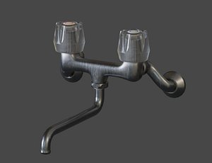 Low-Poly Japanese Retro Kitchen Faucet1 model