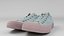 Par de zapatillas o gumshoes de mujer en lona rosa y blanca, calzado urbano hipster