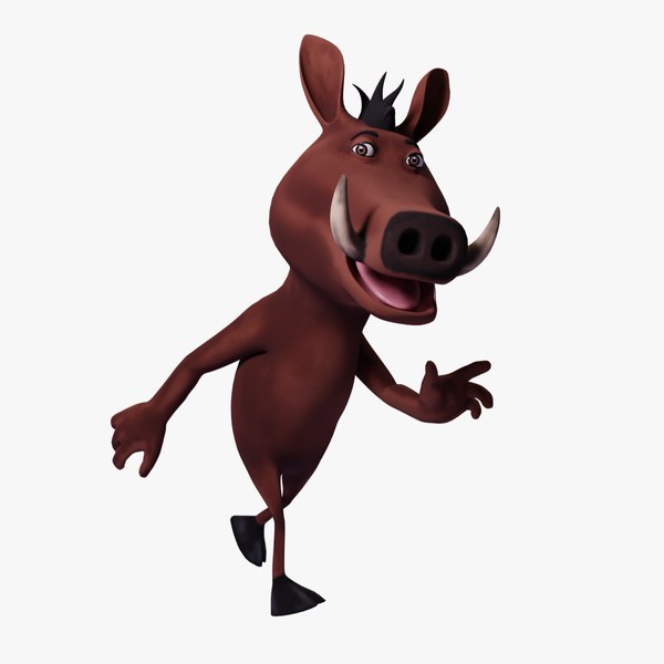 低聚blender疣猪模型