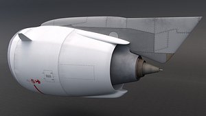 jet engine 3D model
