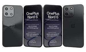 OnePlus Nord 6 Pitch Black 3D