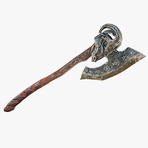 3D Battle Axe model