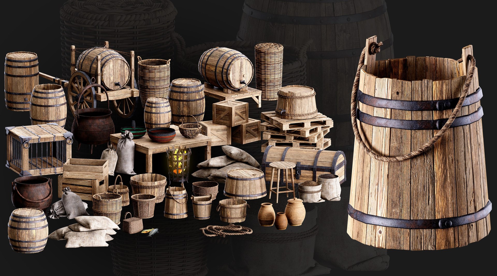 Medieval Asset Props  3D Kitbash Collection 40 Pieces 3D model https://p.turbosquid.com/ts-thumb/7M/HVZAYh/9g/turbo04/jpg/1754414883/1920x1080/fit_q87/6cdedff38dfb1ca43af8f028ad031998ee7f8a71/turbo04.jpg