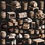 Accessoires médiévaux 3D Kitbash Collection 40 pièces
