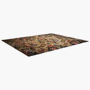 3D Carpet Flowers model