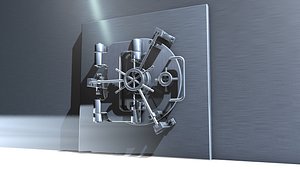 3d vault door model