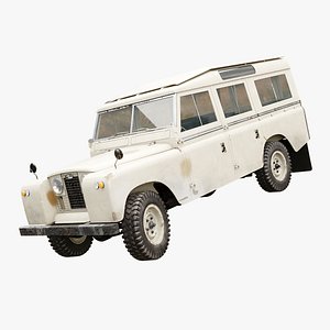 3D Land Rover Series II LWB Aged