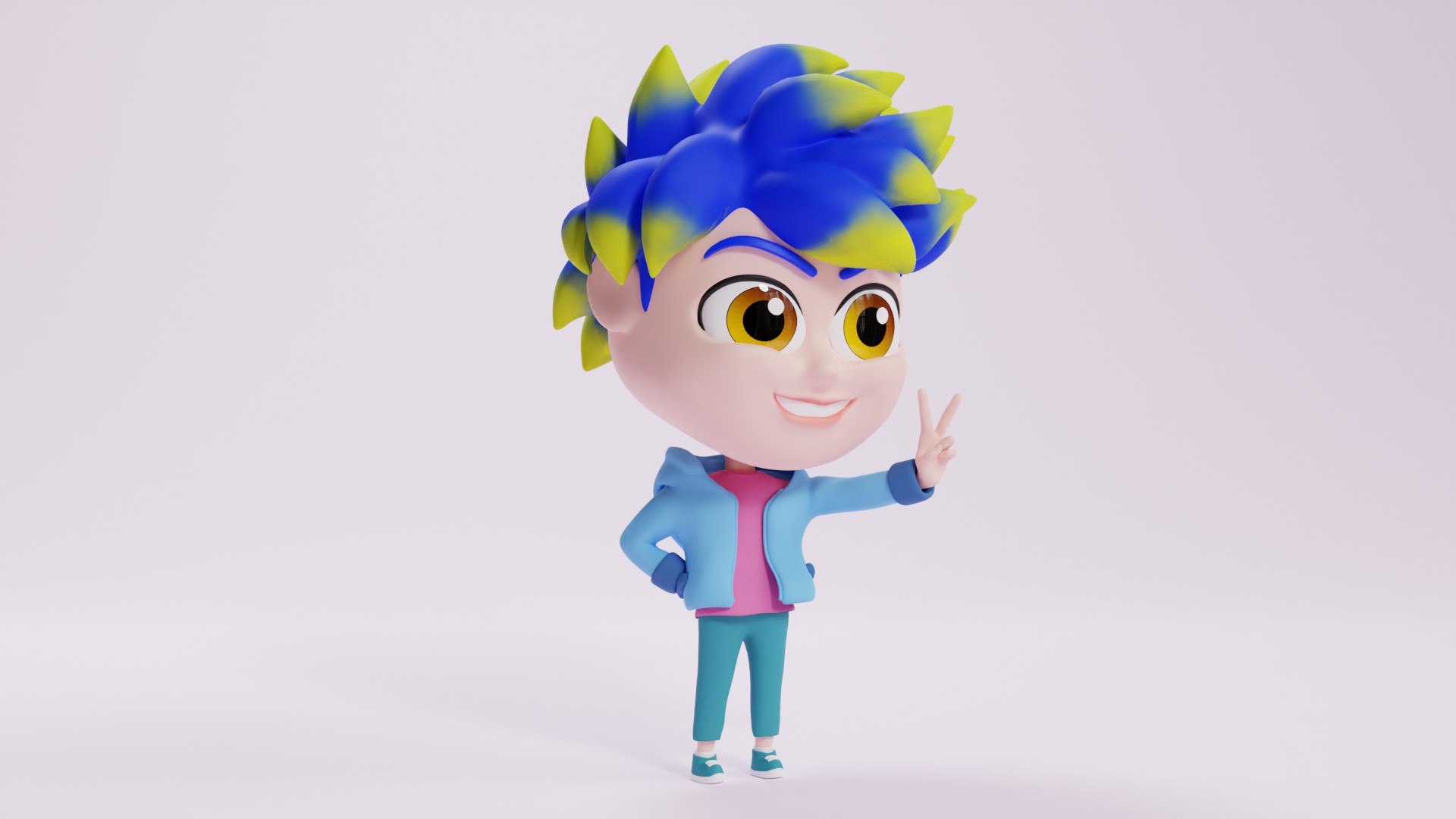 Boy Mascot 001 3D Model - TurboSquid 2227001