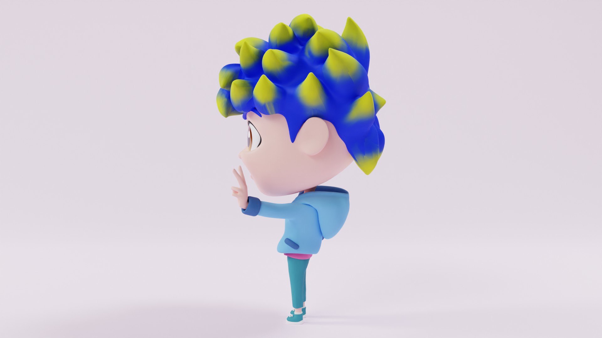 Boy Mascot 001 3D Model - TurboSquid 2227001