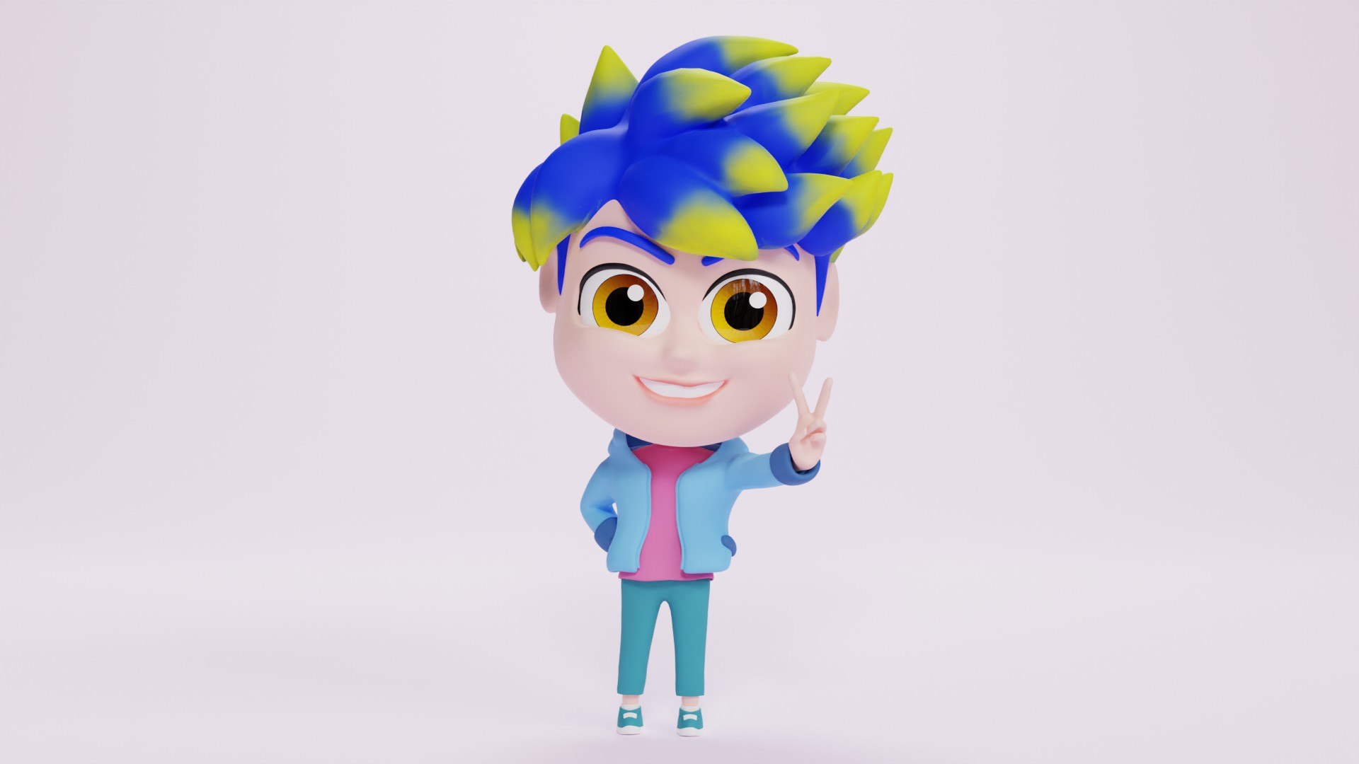 Boy Mascot 001 3D Model - TurboSquid 2227001