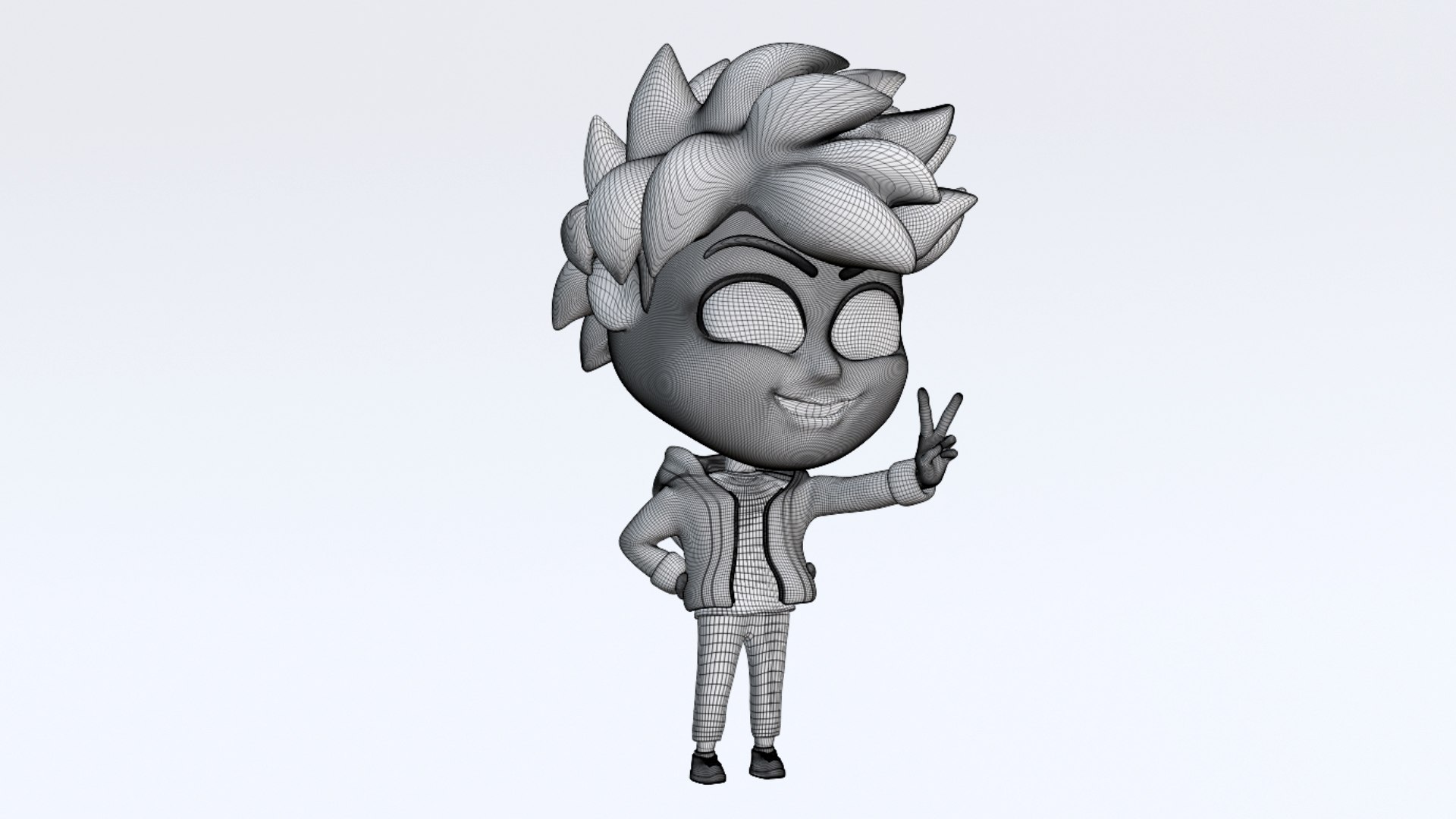 Boy Mascot 001 3D Model - TurboSquid 2227001