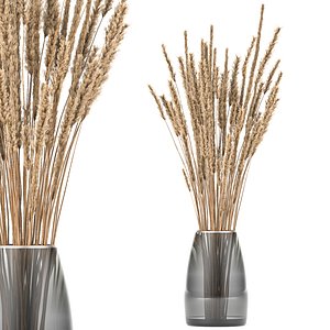 Bouquet of dried flowers in a vase 104