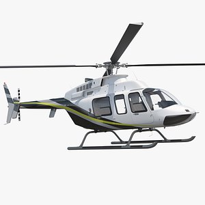 3D model civilian passenger helicopter generic