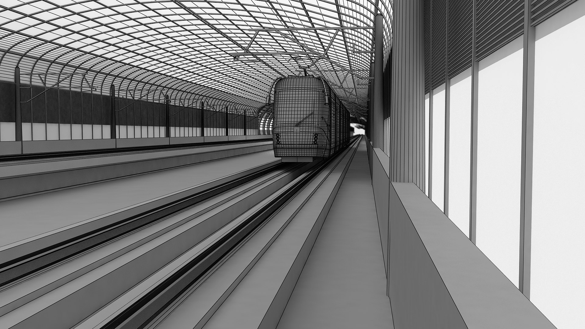 Light Rail Station 12 3D Model - TurboSquid 1877452