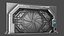 Detailed Science Fiction Star Door