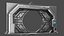 Detailed Science Fiction Star Door