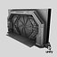 Detailed Science Fiction Star Door