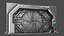 Detailed Science Fiction Star Door