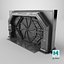 Detailed Science Fiction Star Door