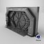 Detailed Science Fiction Star Door