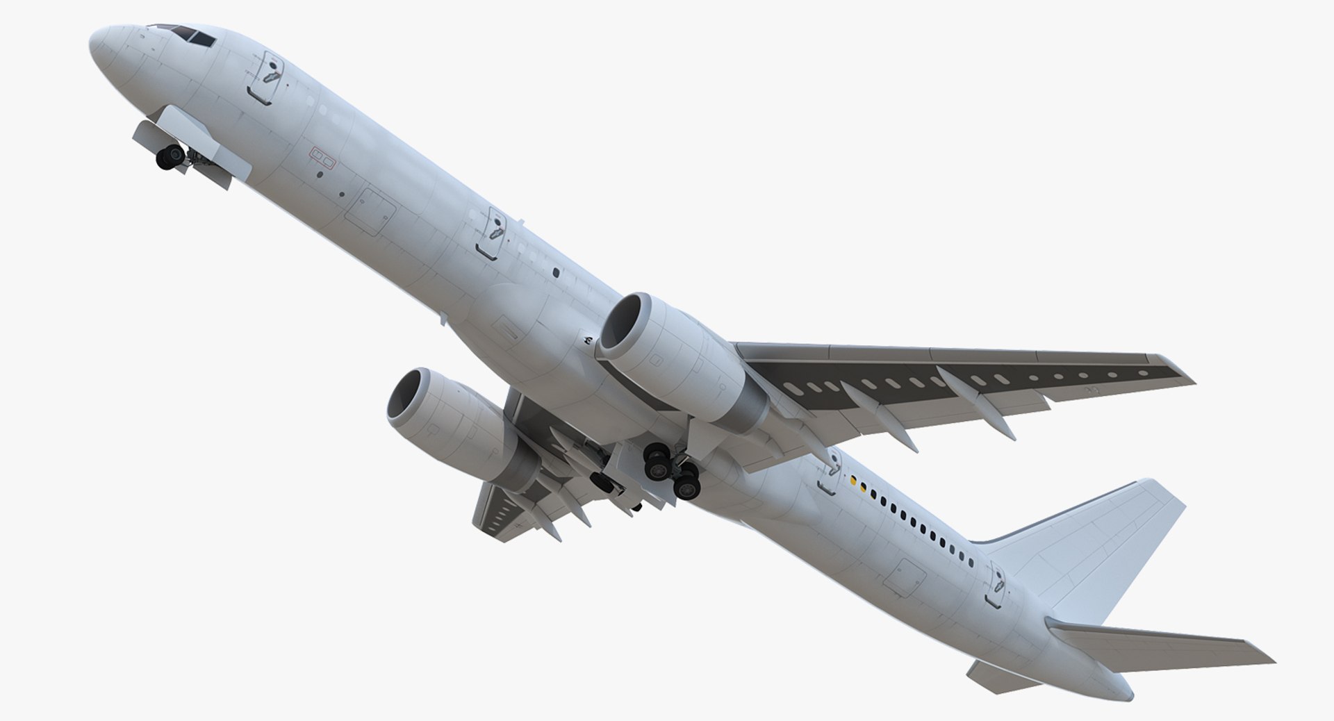 Boeing 757-200F Generic Rigged 3D model preview