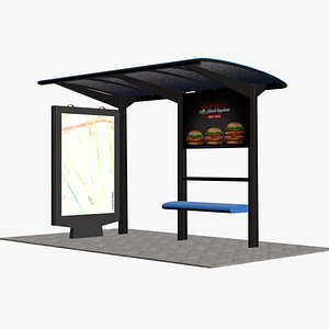 Bus Station 3D model