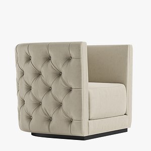 3D model leandro armchair opera contemporary