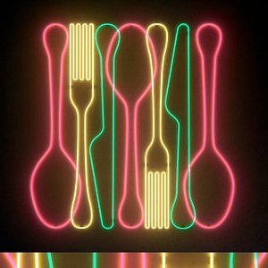 Light modules Set 119 Neon 3D model