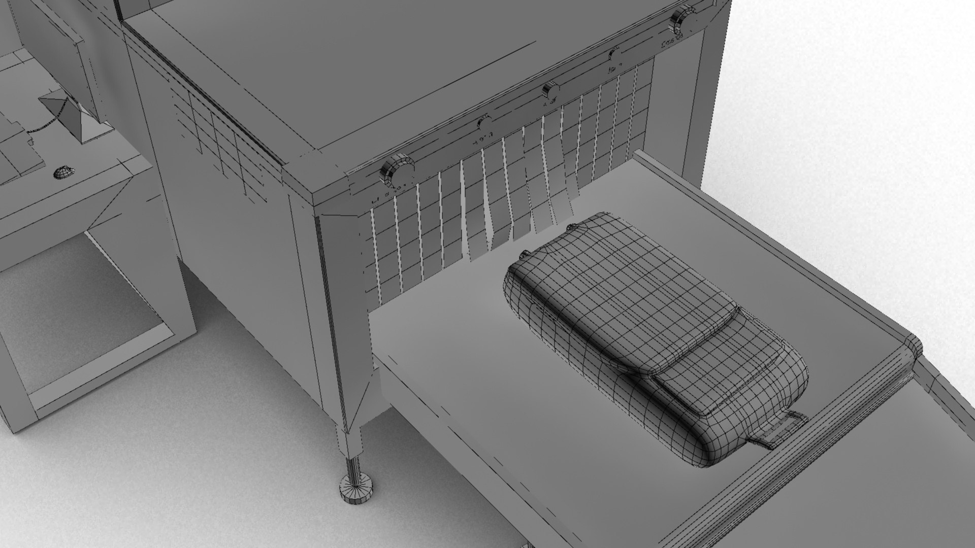 Baggage x-ray scanner 3D model https://p.turbosquid.com/ts-thumb/7M/iv3drR/vR/wireframe1/jpg/1646288018/1920x1080/fit_q87/74c3a6a78f9c169415970e900eb4858ef585b94a/wireframe1.jpg