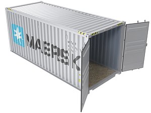 Maersk transport 20ft container 3D model