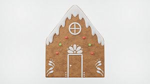 3D Gingerbread Christmas Cookie 10 model