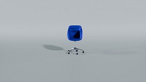 3D model Modern Executive Swivel Office Chair - Mid-Century Style 3D Model