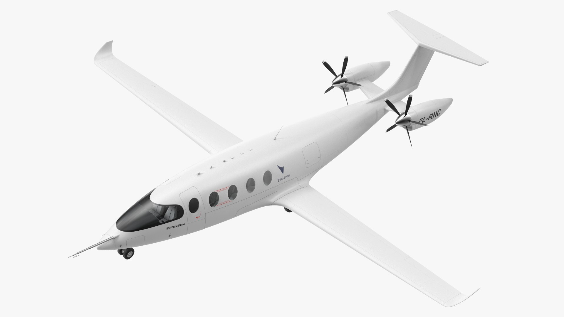 Eviation Alice Electric Aircraft 3D model preview