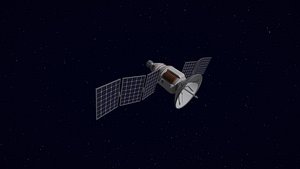 3D Animated Sci-Fi Satellite
