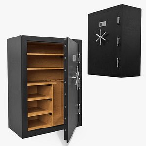 3D Steel Security Safe with Shelves