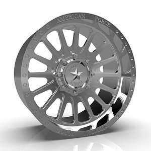 3D AMERICAN RACING CK17 BATTERY CC WHEEL RIM model