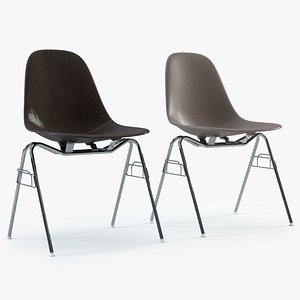 Photoreal Eames Plastic Side Chairs (DSS)