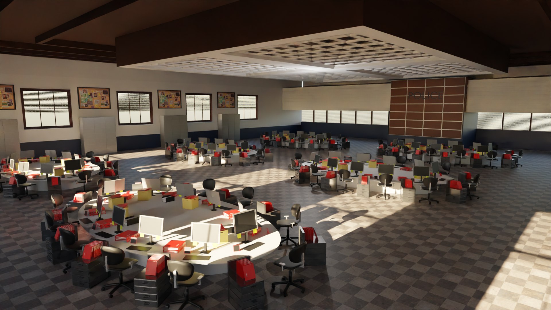 3D Police Station Interior - TurboSquid 2158089