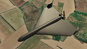 Shahed 136 Geran 2 Low poly model low-poly 3d model