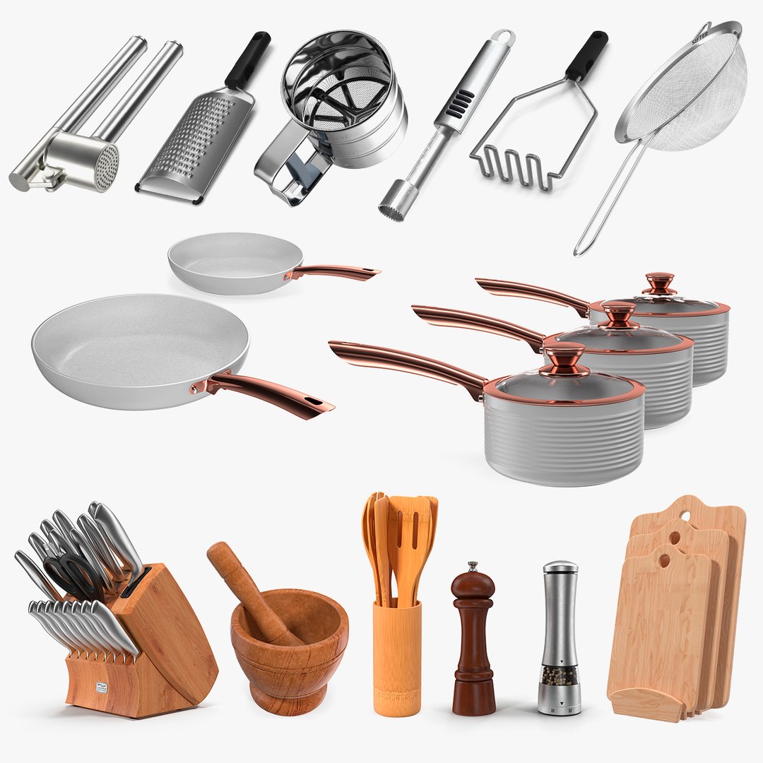 Kitchenware Collection 8 3D model preview