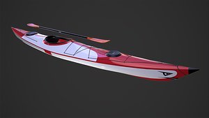3D Kayak and Paddle model